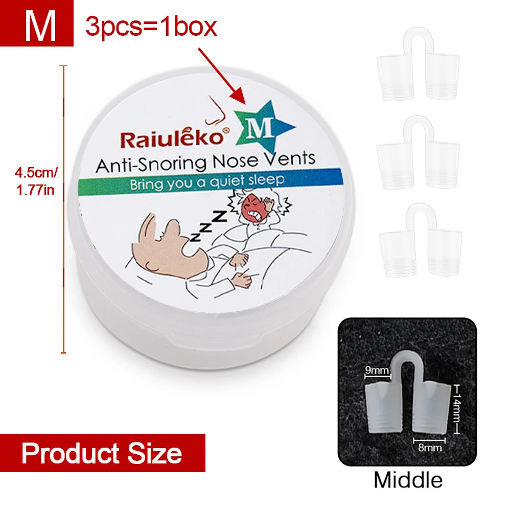 1 Box anti Snoring Nasal Dilator Nose Clip anti Snore Stopping Snoring Silent Sleep Aid Device for anti Snoring Improve Sleeping