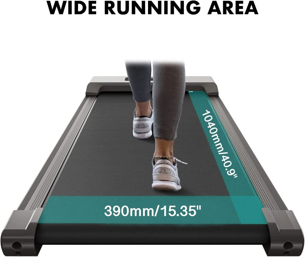 1-12Km/H Electric Walking Pad Treadmill Home under Desk Exercise Machine Fitness