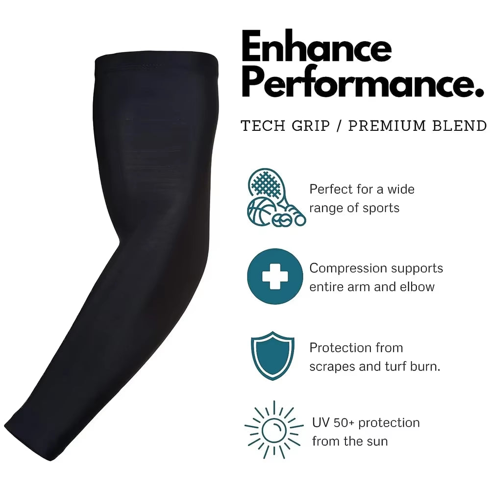 1Pcs Sports Arm Compression Sleeve Basketball Cycling Arm Warmer Summer Running UV Protection Volleyball Sunscreen Bands