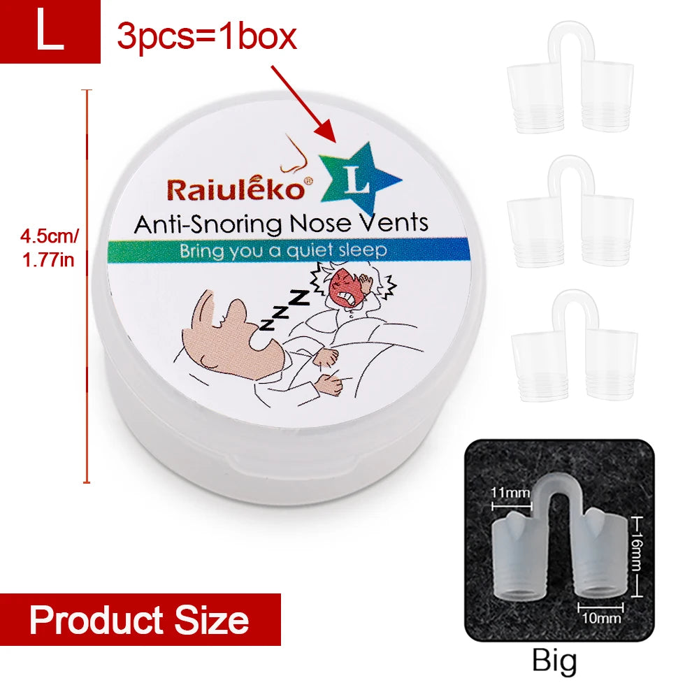 1 Box anti Snoring Nasal Dilator Nose Clip anti Snore Stopping Snoring Silent Sleep Aid Device for anti Snoring Improve Sleeping